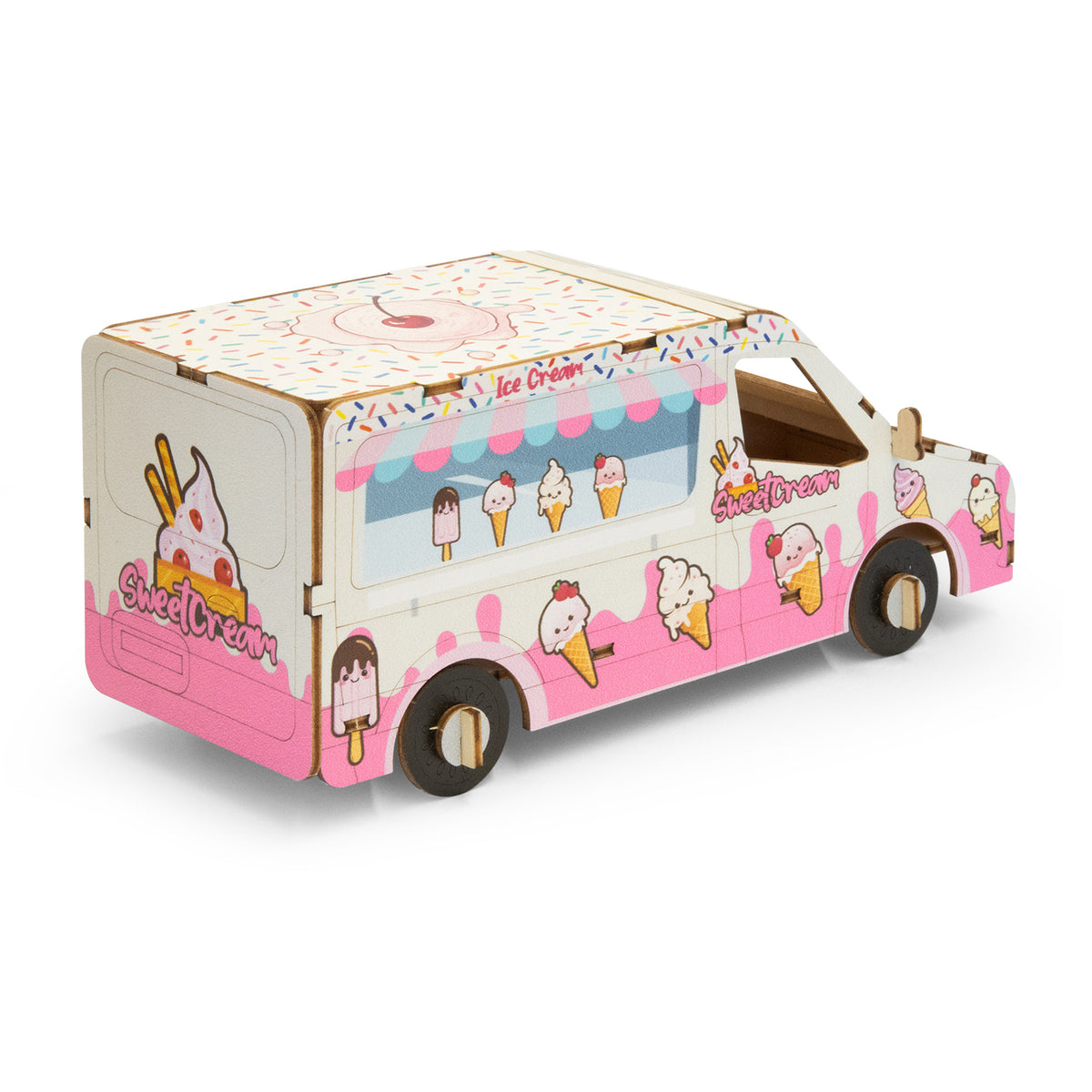 BRANDCRAFT Van Wooden Model - Right Side