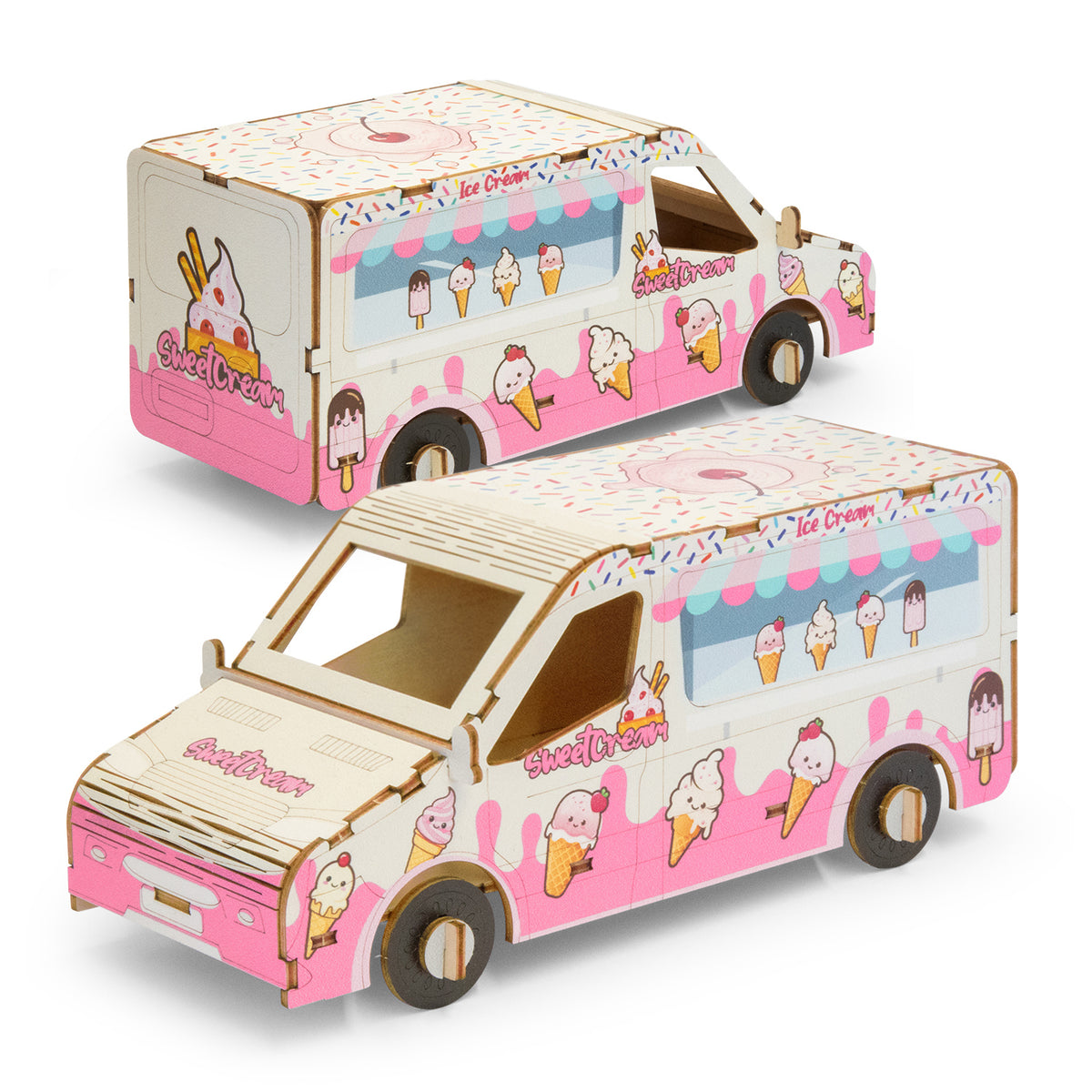 BRANDCRAFT Van Wooden Model - Assembled
