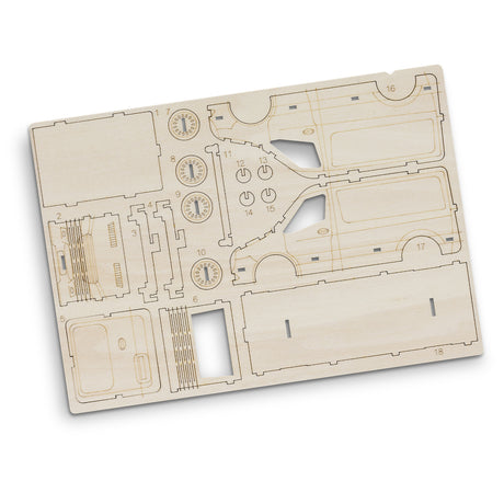 BRANDCRAFT Van Wooden Model - Flat Sheet