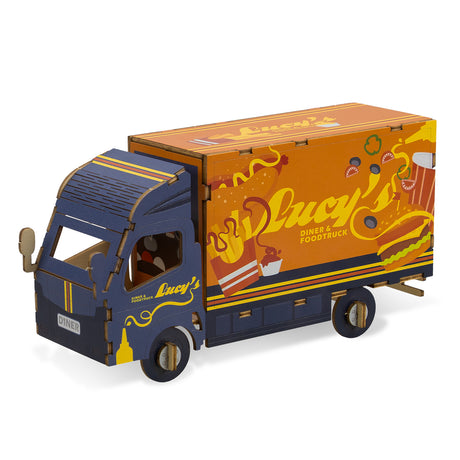 BRANDCRAFT Small Truck Wooden Model - Left Side