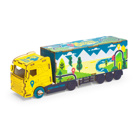 BRANDCRAFT Large Truck Wooden Model - Left Side