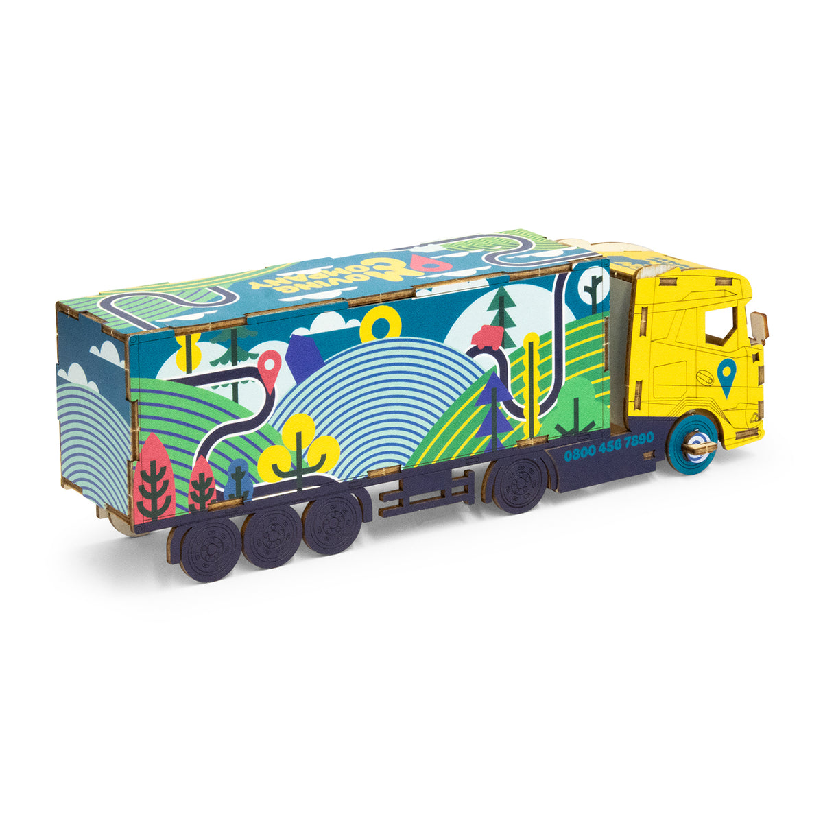 BRANDCRAFT Large Truck Wooden Model - Right Side