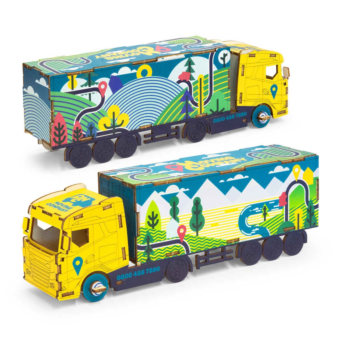 BRANDCRAFT Large Truck Wooden Model - Assembled