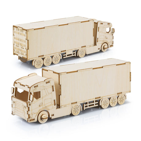 BRANDCRAFT Large Truck Wooden Model - Assembled Unbranded