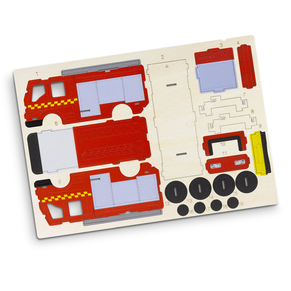 BRANDCRAFT Fire Truck Wooden Model - Direct Digital