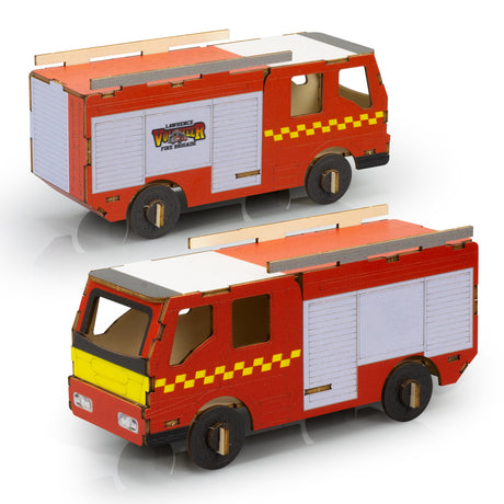 BRANDCRAFT Fire Truck Wooden Model - Direct Digital
