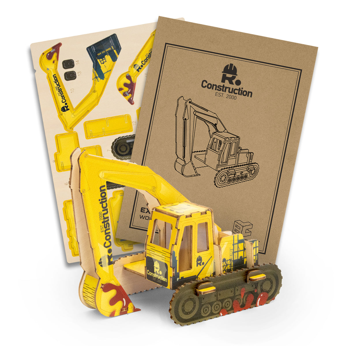 BRANDCRAFT Excavator Wooden Model - Main