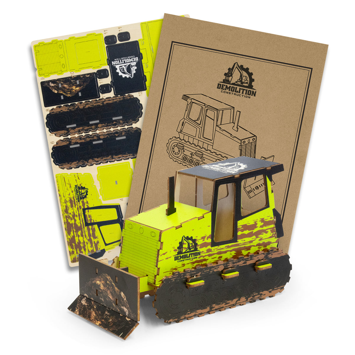 BRANDCRAFT Bulldozer Wooden Model - Main