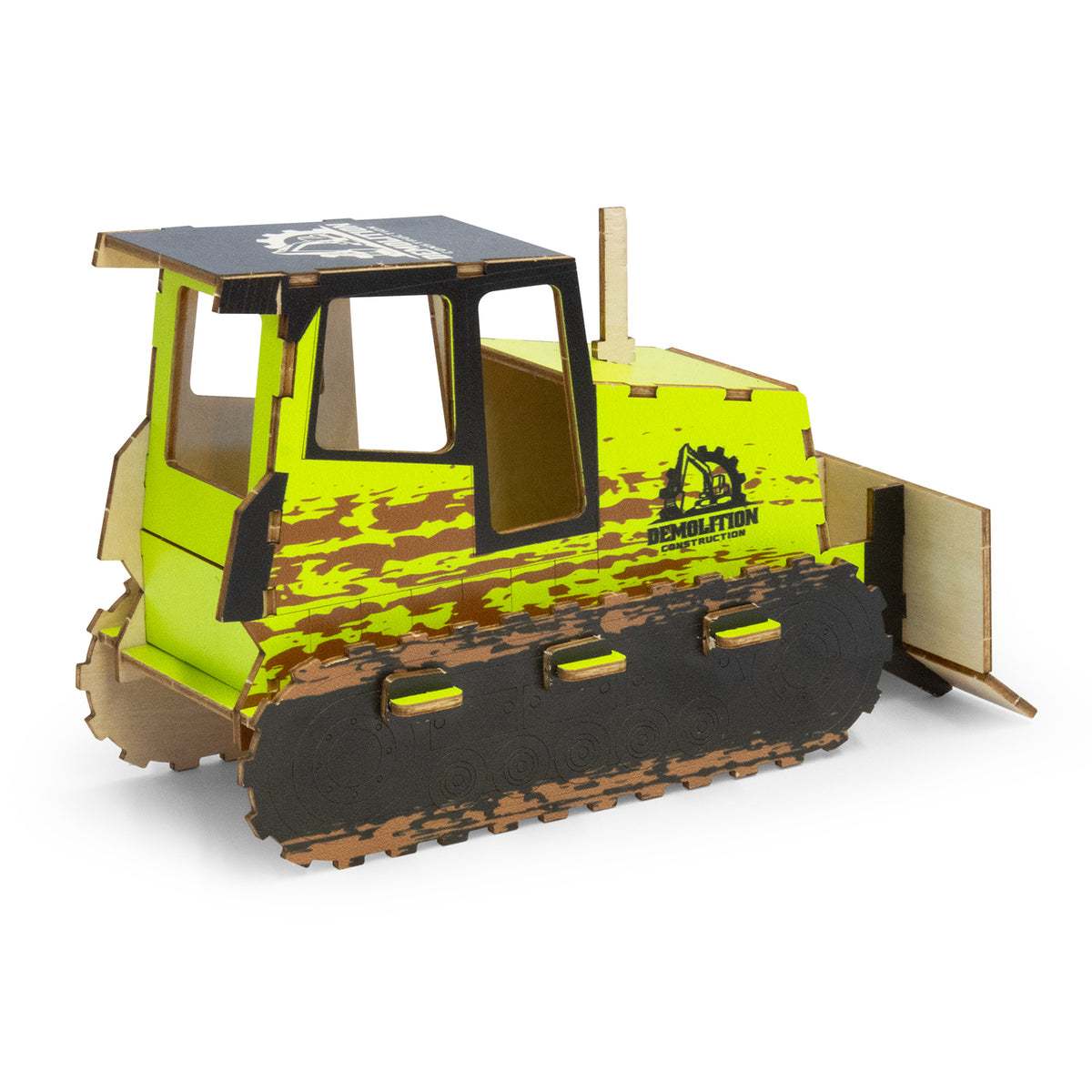 BRANDCRAFT Bulldozer Wooden Model - Right Side