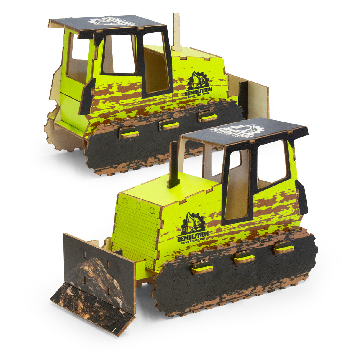 BRANDCRAFT Bulldozer Wooden Model - Assembled