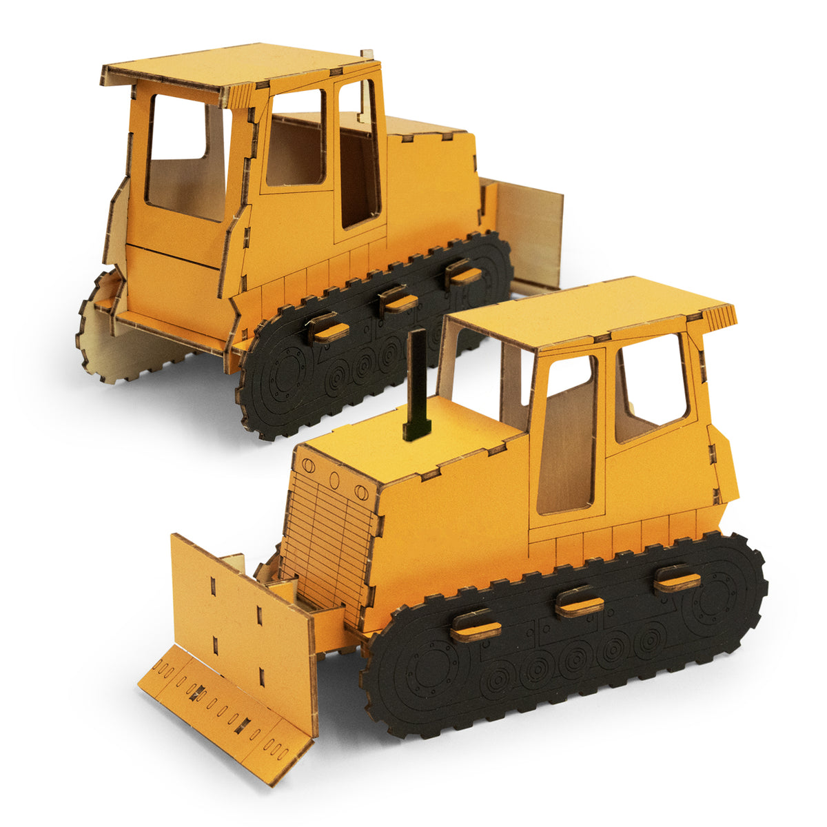 BRANDCRAFT Bulldozer Wooden Model - Default Digital Template