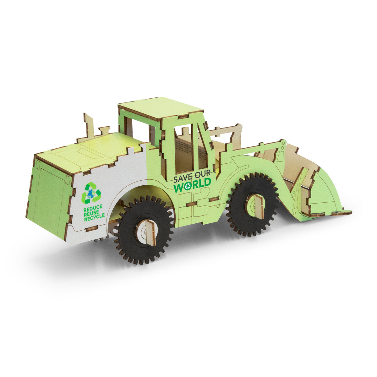 BRANDCRAFT Wheel Loader Wooden Model - Right Side