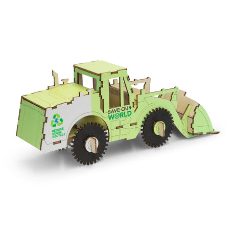 BRANDCRAFT Wheel Loader Wooden Model - Right Side