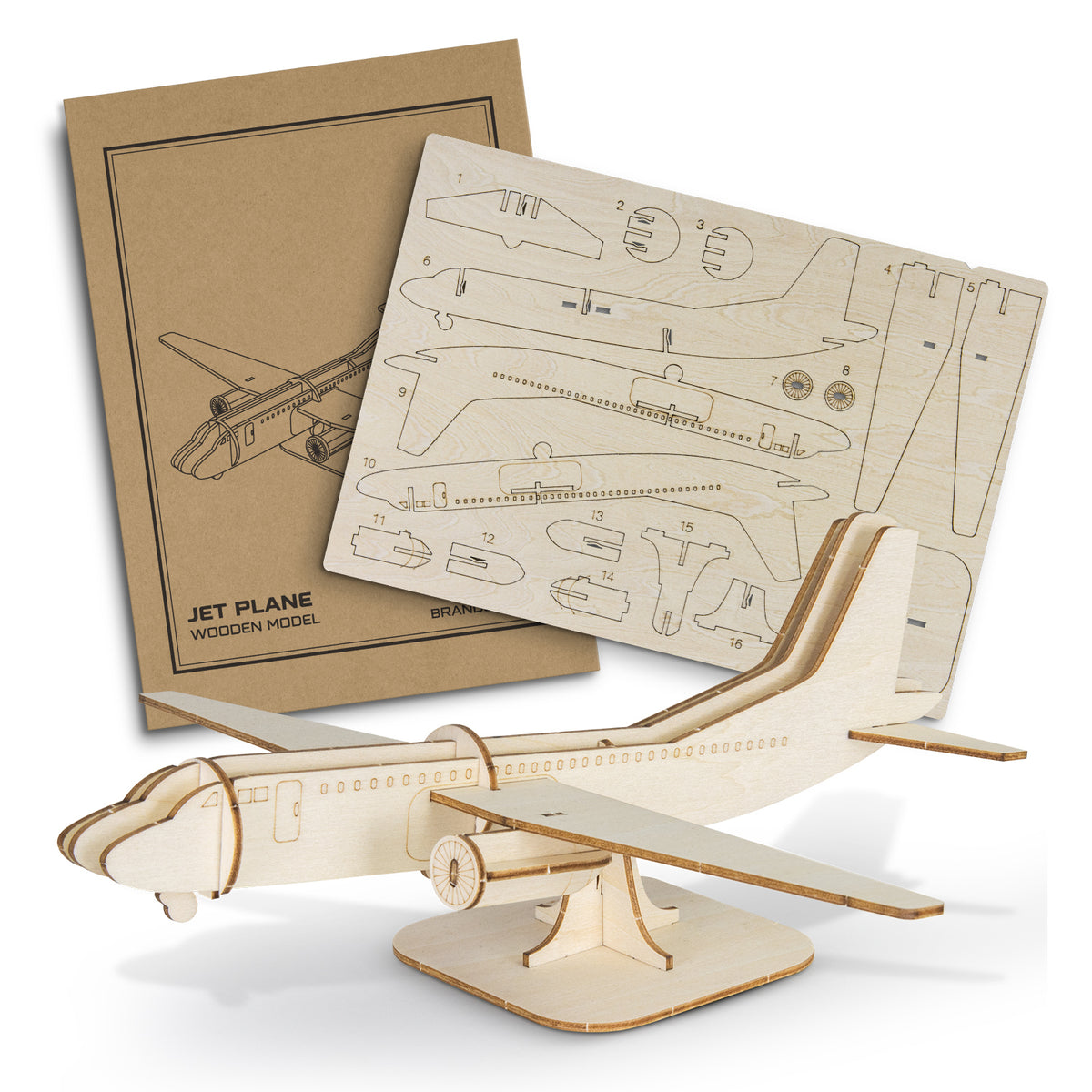 BRANDCRAFT Jet Plane Wooden Model - Main