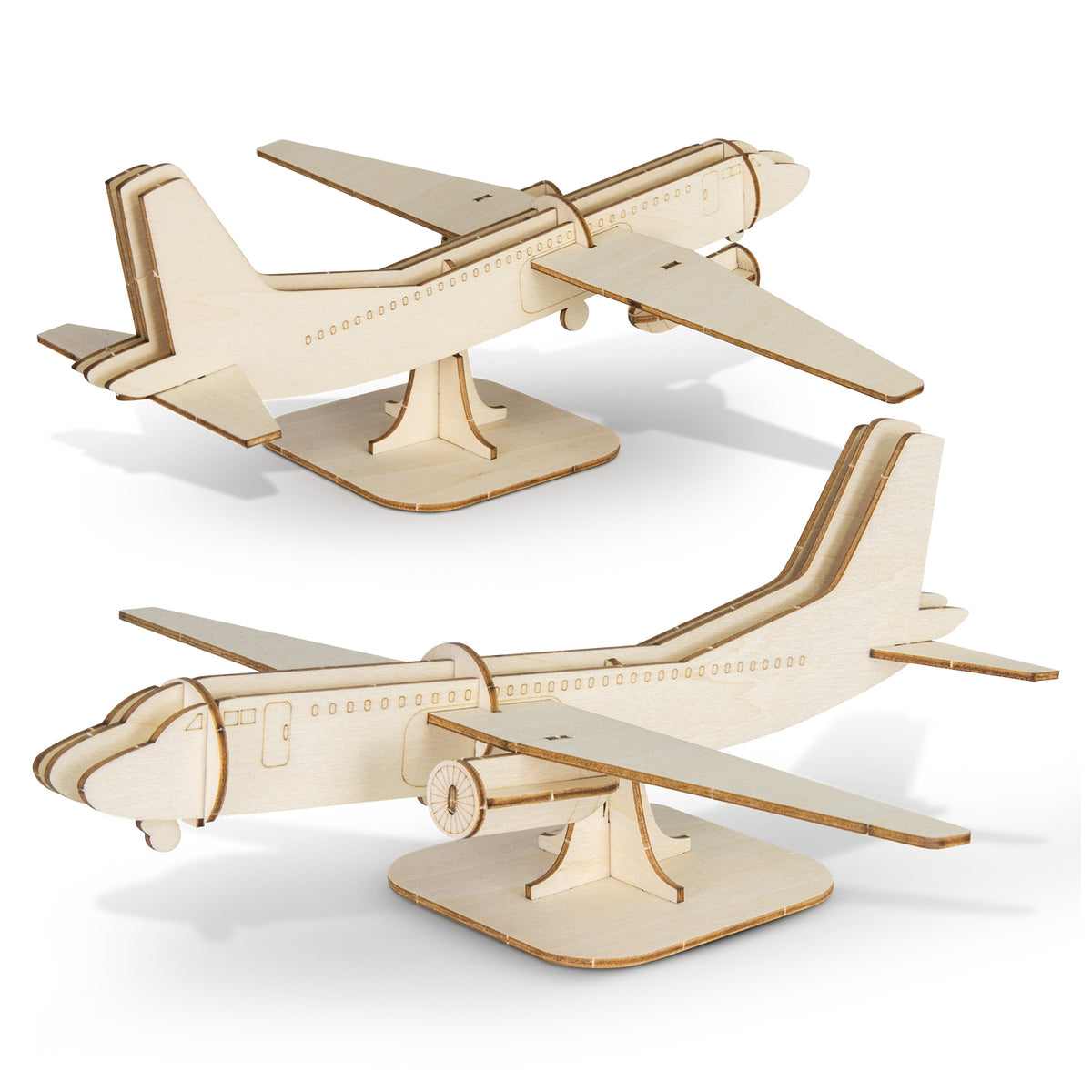 BRANDCRAFT Jet Plane Wooden Model - Assembled