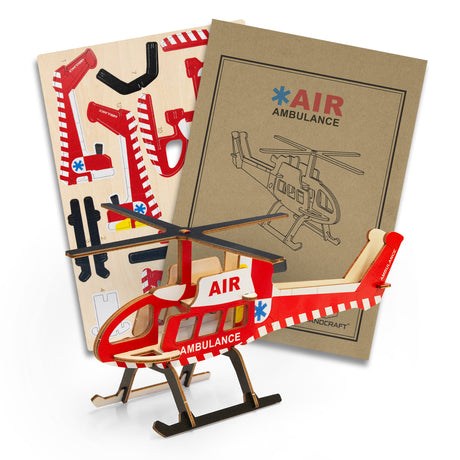 BRANDCRAFT Helicopter Wooden Model - Main