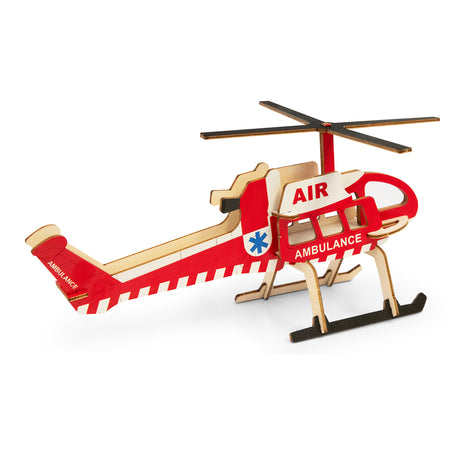 BRANDCRAFT Helicopter Wooden Model - Right Side