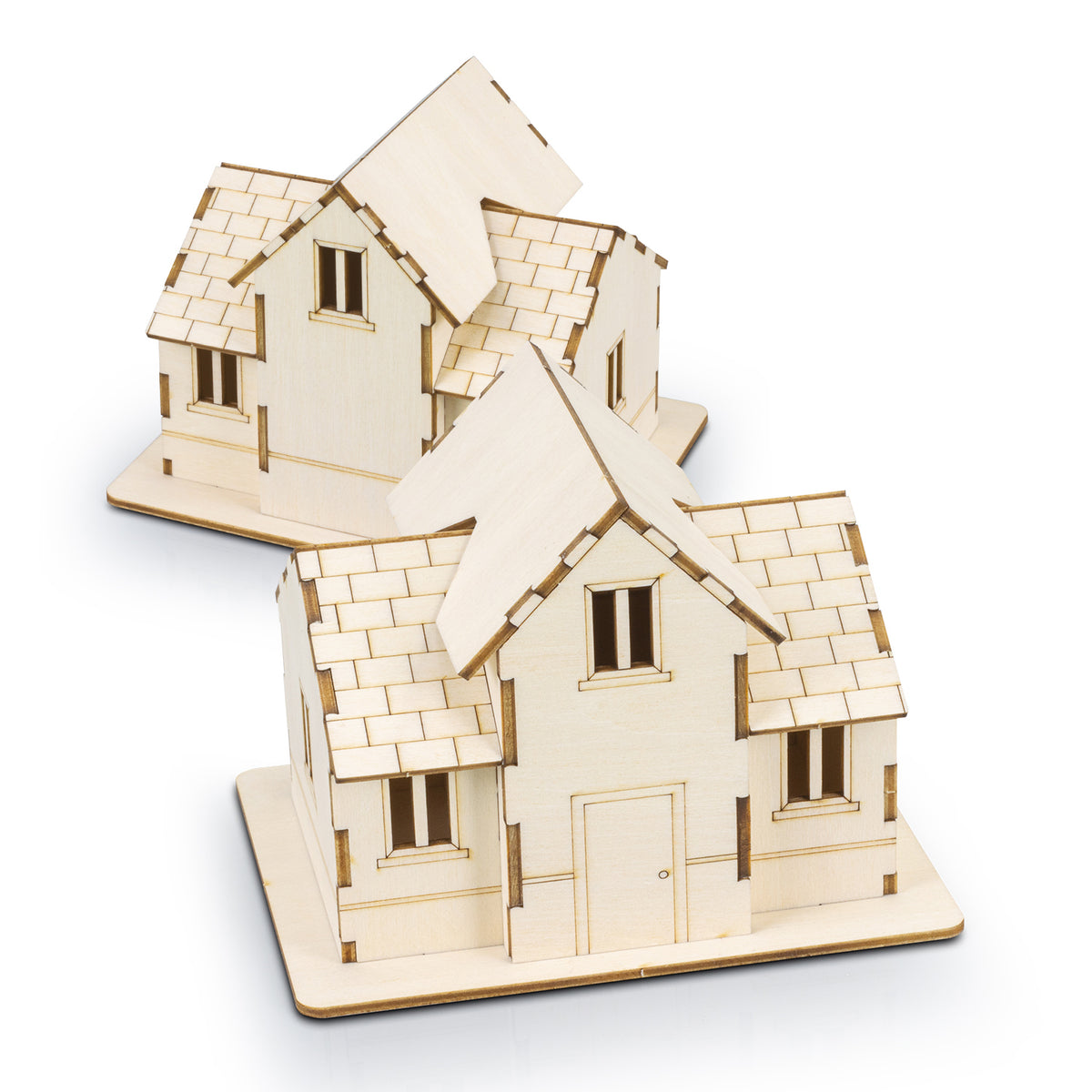 BRANDCRAFT House Wooden Model - Assembled Unbranded