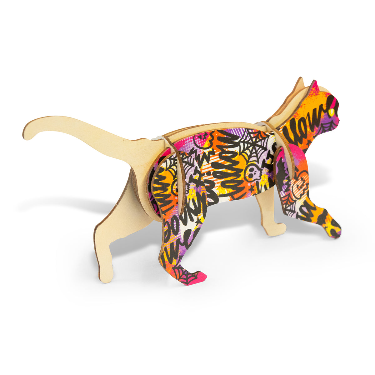 BRANDCRAFT Cat Wooden Model - Right Side