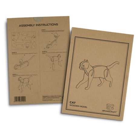 BRANDCRAFT Cat Wooden Model - Sleeve