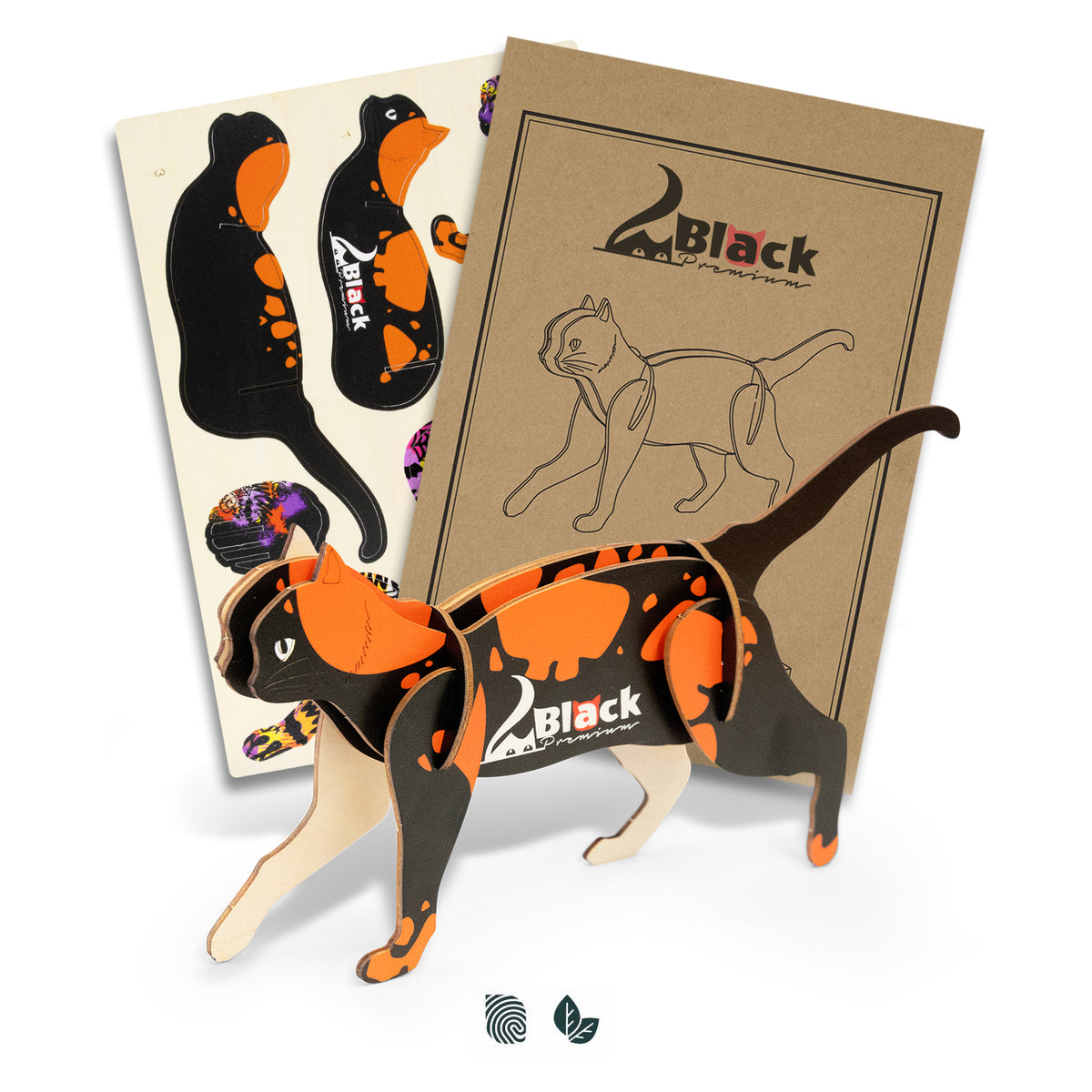 BRANDCRAFT Cat Wooden Model - Impact Aware