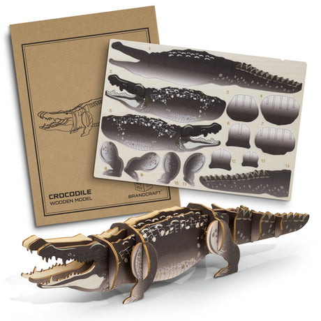 BRANDCRAFT Crocodile Wooden Model - Main