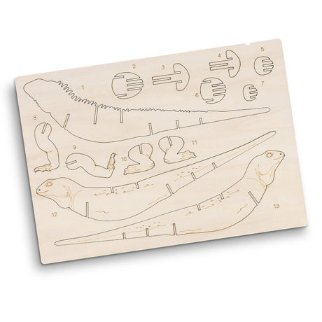 BRANDCRAFT Tuatara Wooden Model - Flat Sheet