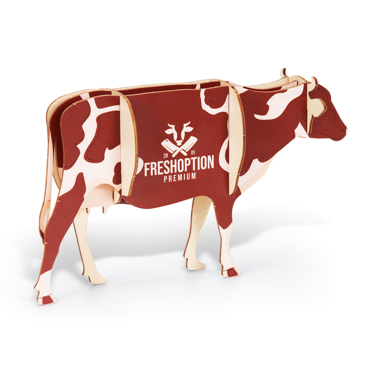 BRANDCRAFT Cow Wooden Model - Right Side