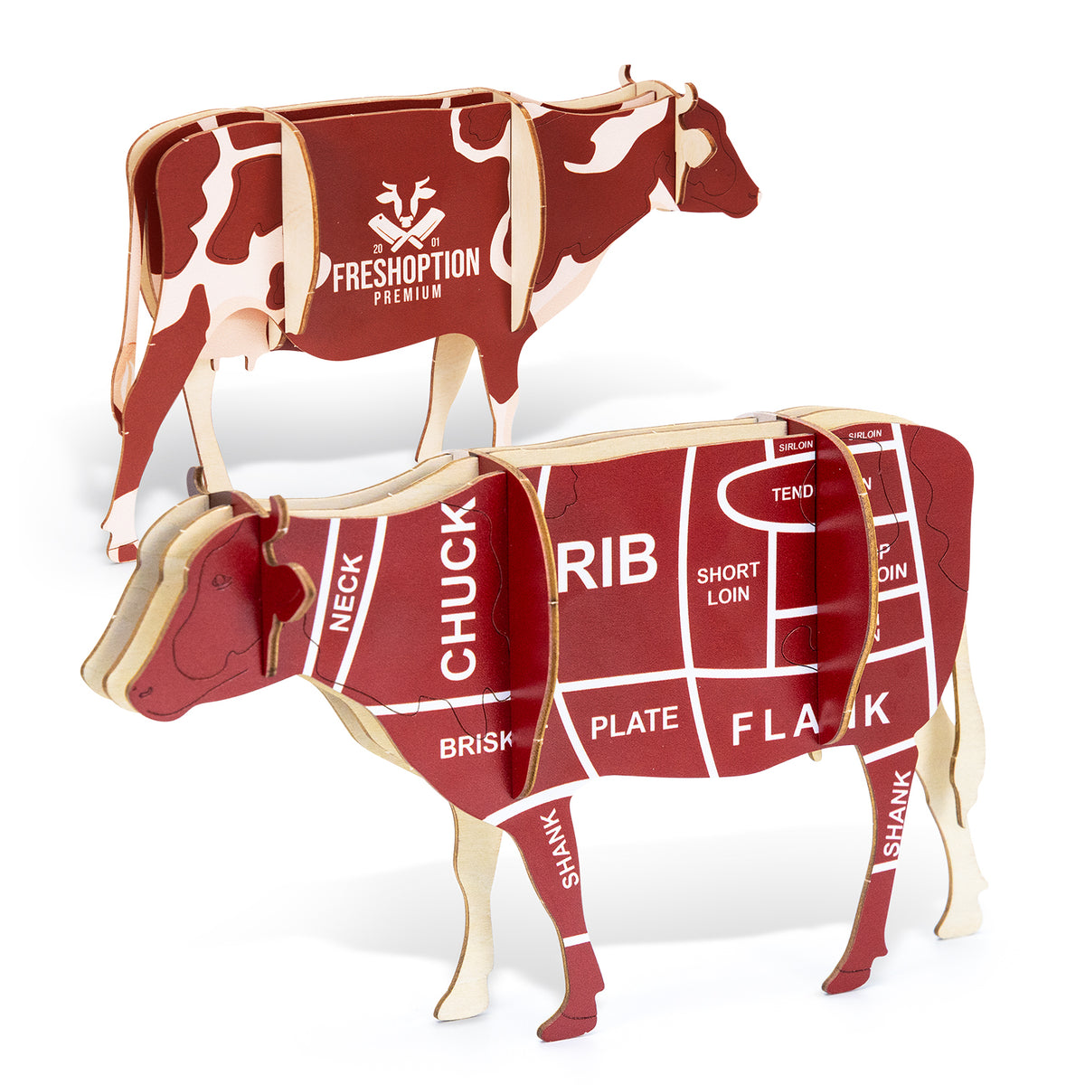 BRANDCRAFT Cow Wooden Model - Assembled