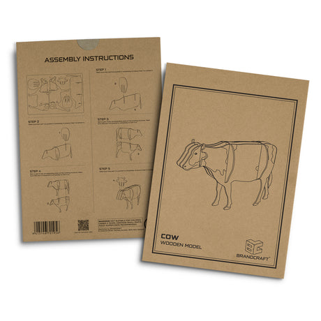 BRANDCRAFT Cow Wooden Model - Sleeve