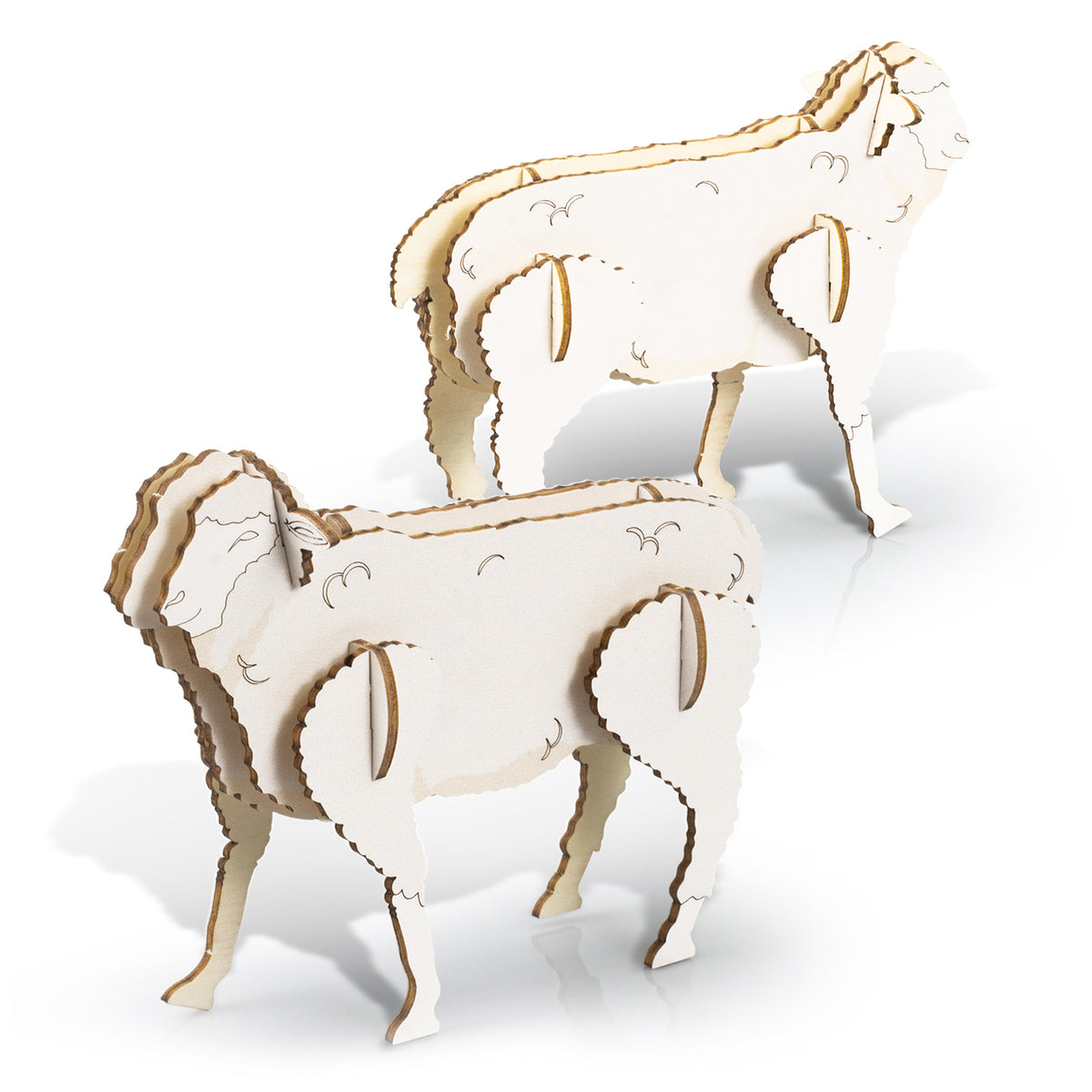 BRANDCRAFT Sheep Wooden Model - Default Digital Template