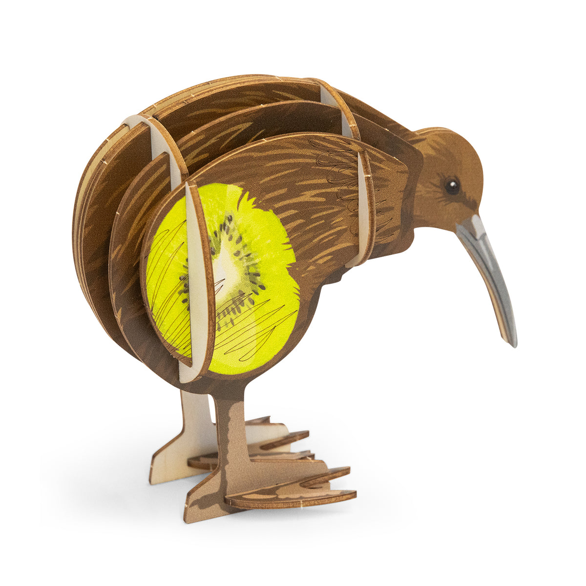 BRANDCRAFT Kiwi Wooden Model - Right Side