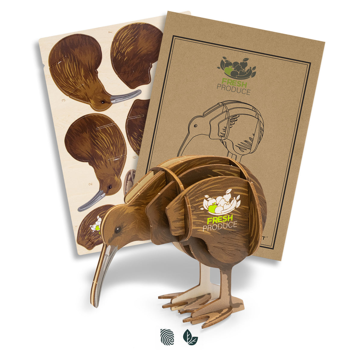 BRANDCRAFT Kiwi Wooden Model - Impact Aware