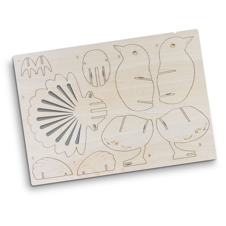 BRANDCRAFT Fantail Wooden Model - Flat Sheet