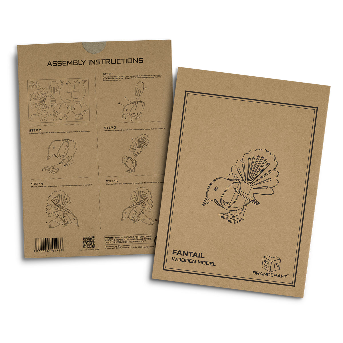 BRANDCRAFT Fantail Wooden Model - Sleeve