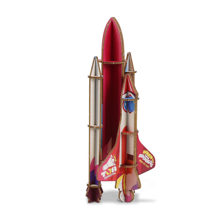 BRANDCRAFT Rocket Ship Wooden Model - Right Side