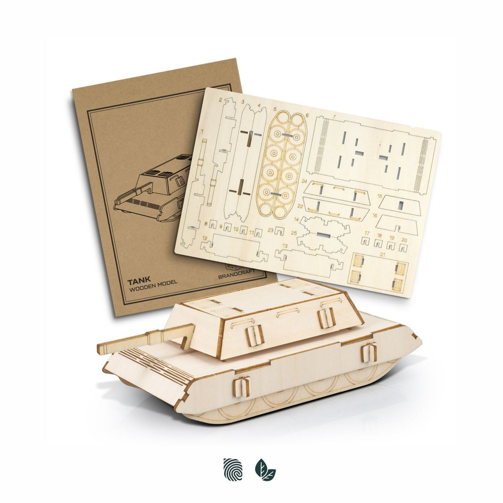BRANDCRAFT Tank Wooden Model - Impact Aware