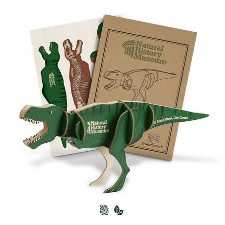 BRANDCRAFT Tyrannosaurus Rex Wooden Model - Impact Aware