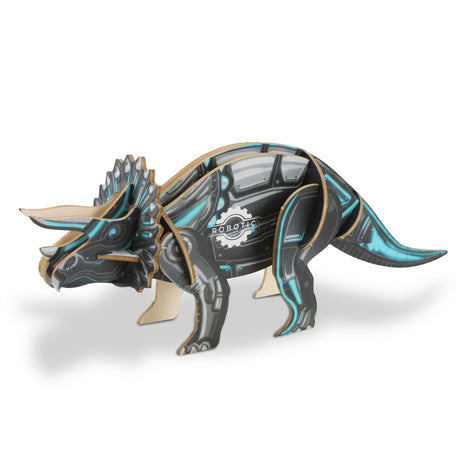 BRANDCRAFT Triceratops Wooden Model - Left Side