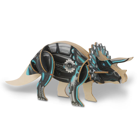 BRANDCRAFT Triceratops Wooden Model - Right Side