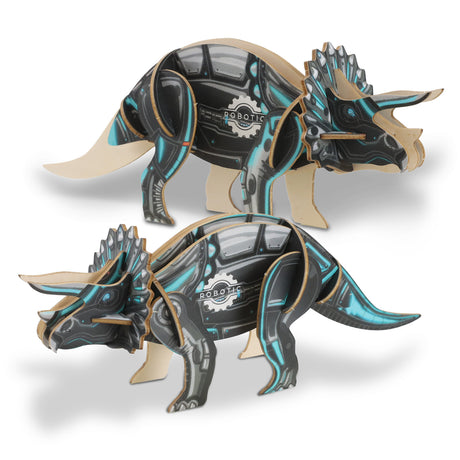 BRANDCRAFT Triceratops Wooden Model - Assembled