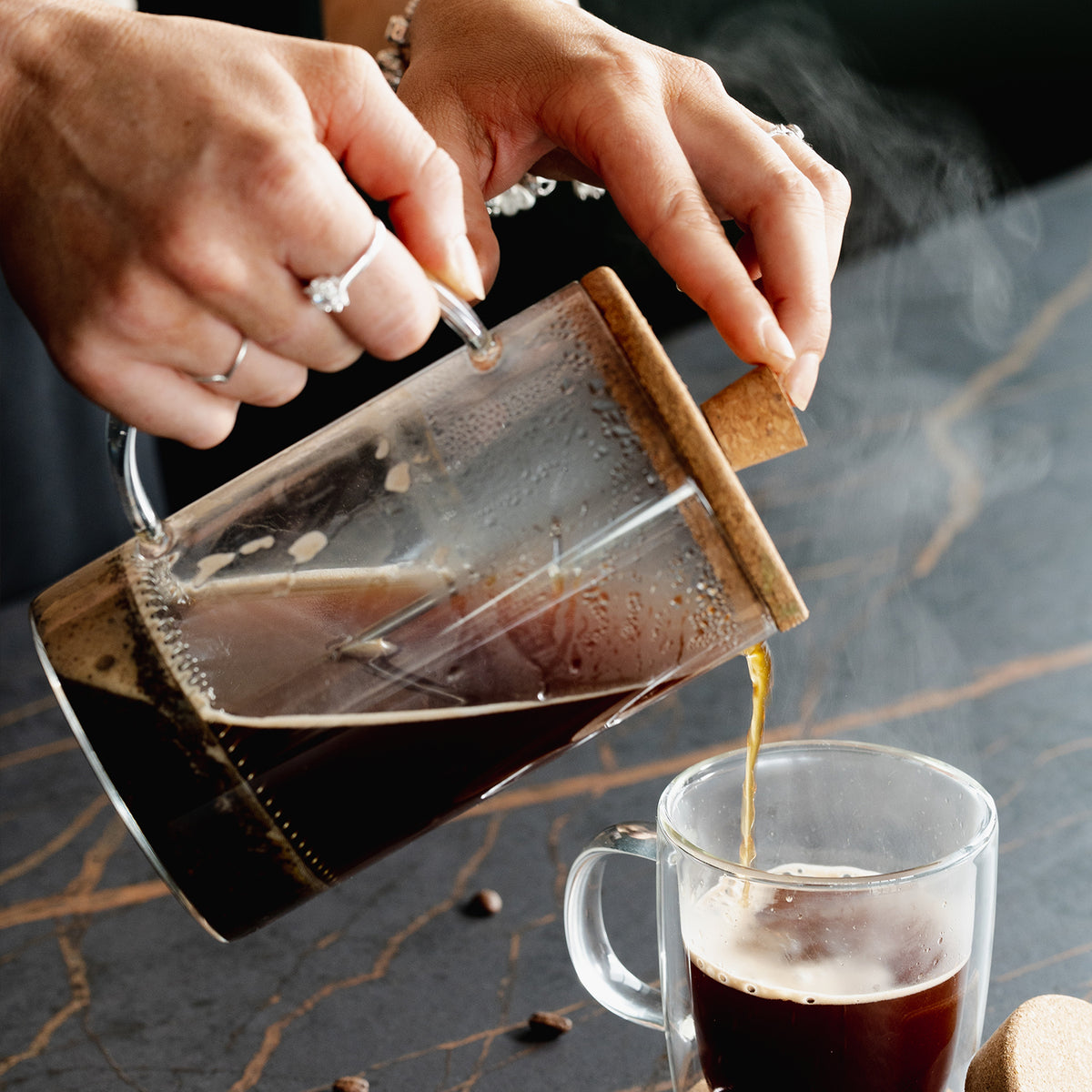 Keepsake Onsen Coffee Plunger - Feature