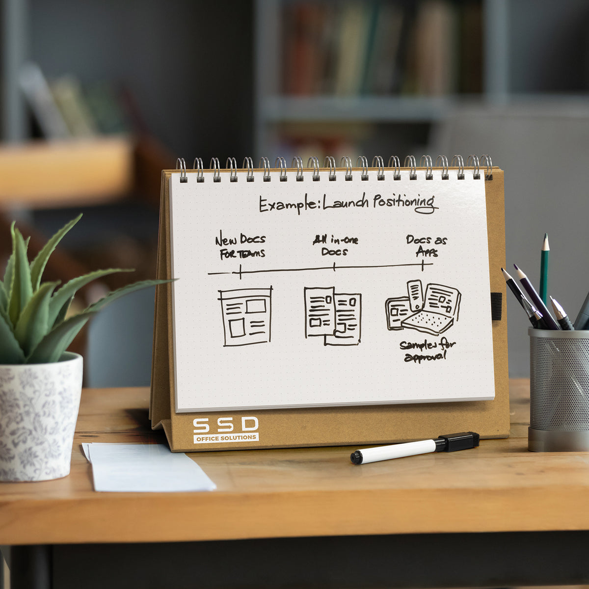 Desk Whiteboard Notebook - Feature