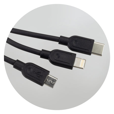 Bamboo Triple Connector Cable - Detail