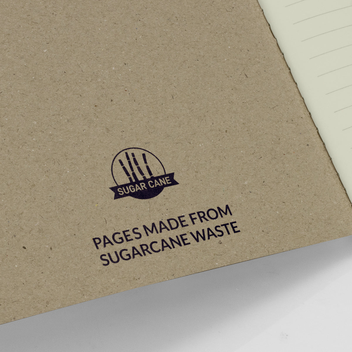 Sugarcane Paper Soft Cover Notebook - Detail