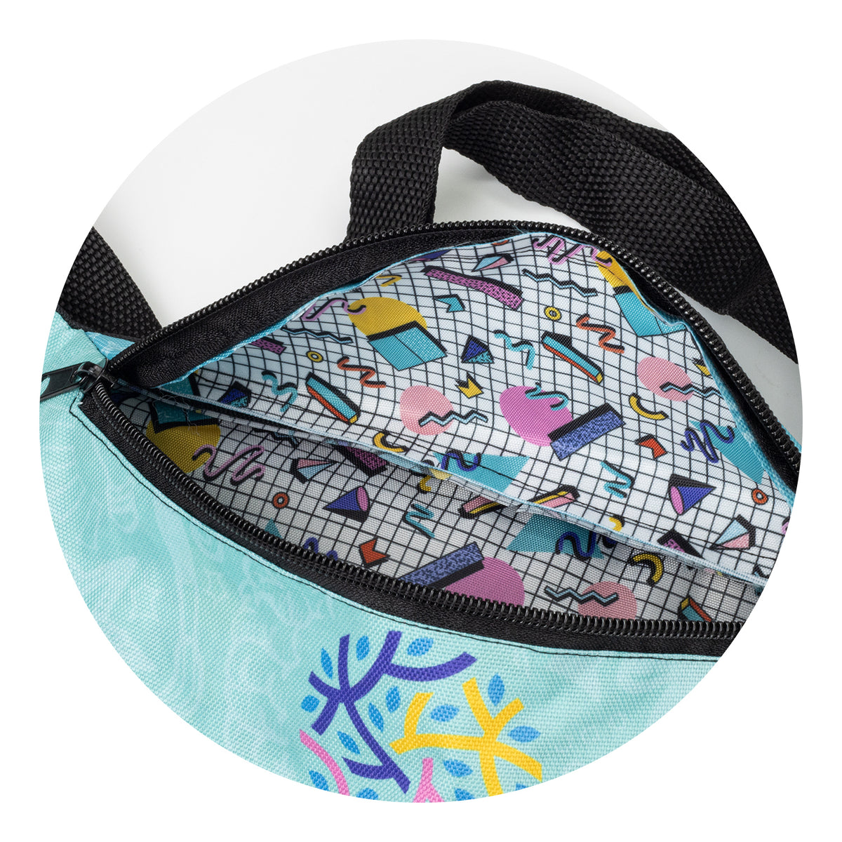 Glastonbury Belt Bag - Full Colour - Detail