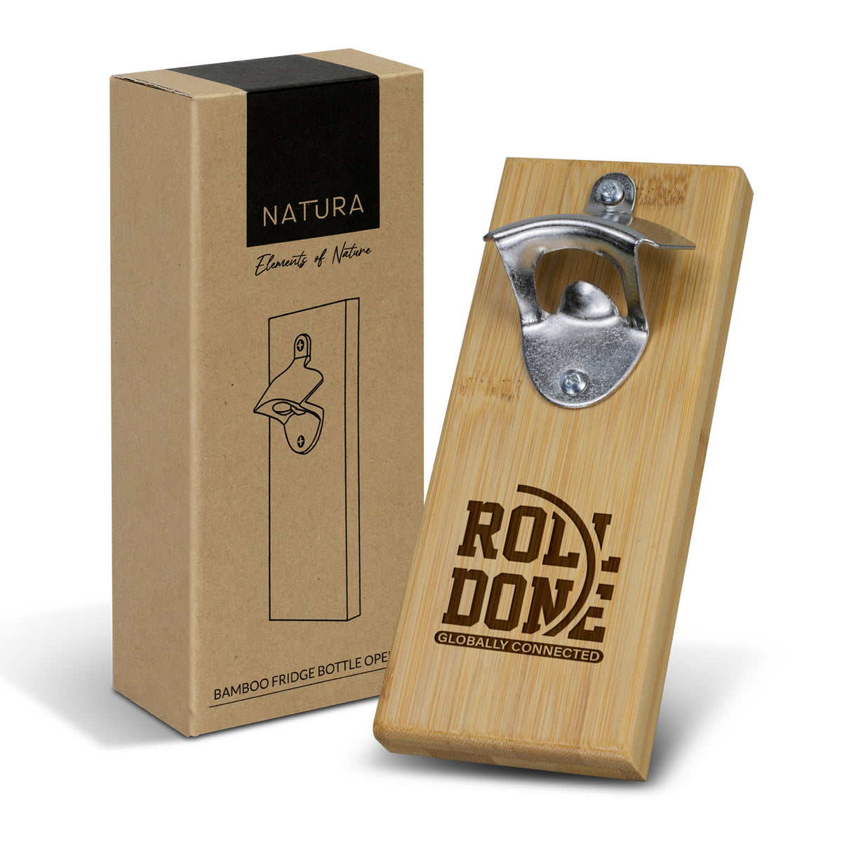 NATURA Bamboo Fridge Bottle Opener - Main
