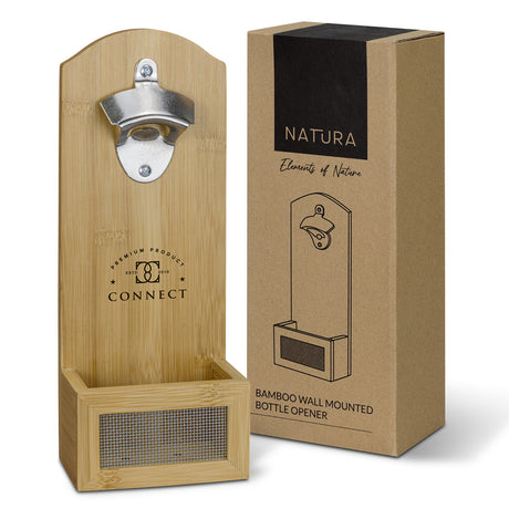 NATURA Bamboo Wall Mounted Bottle Opener - Main