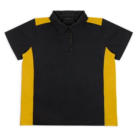 TRENDSWEAR  Apex Womens Polo - Gold