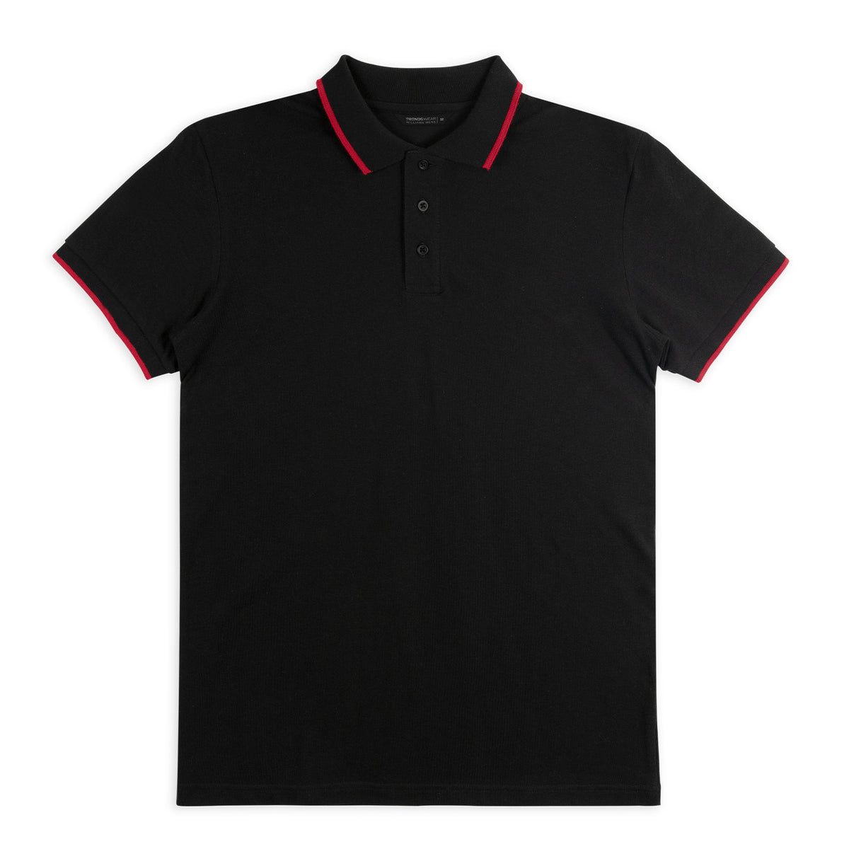 TRENDSWEAR Williams Mens Polo - Black/Red